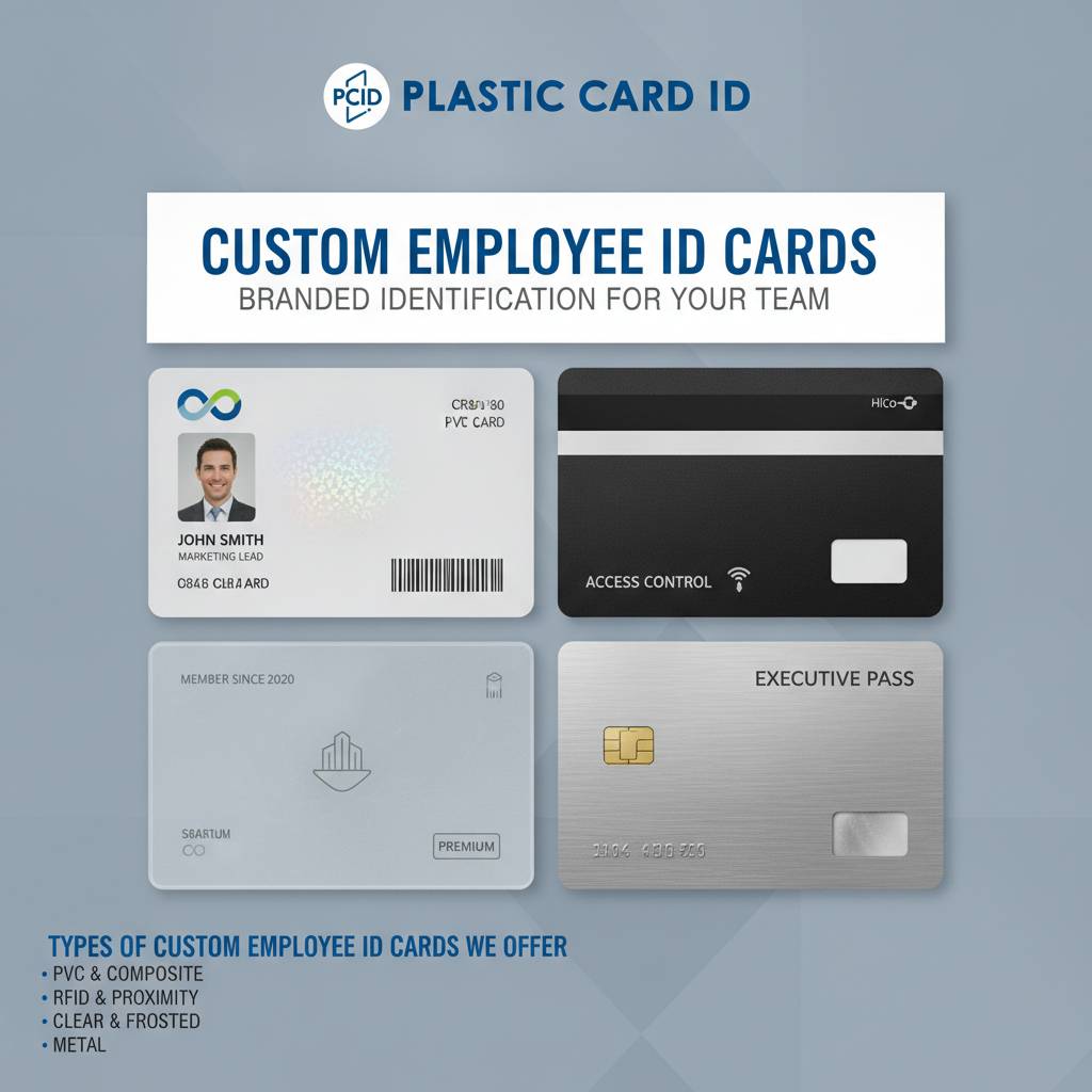 Types of Custom Employee ID Cards We Offer