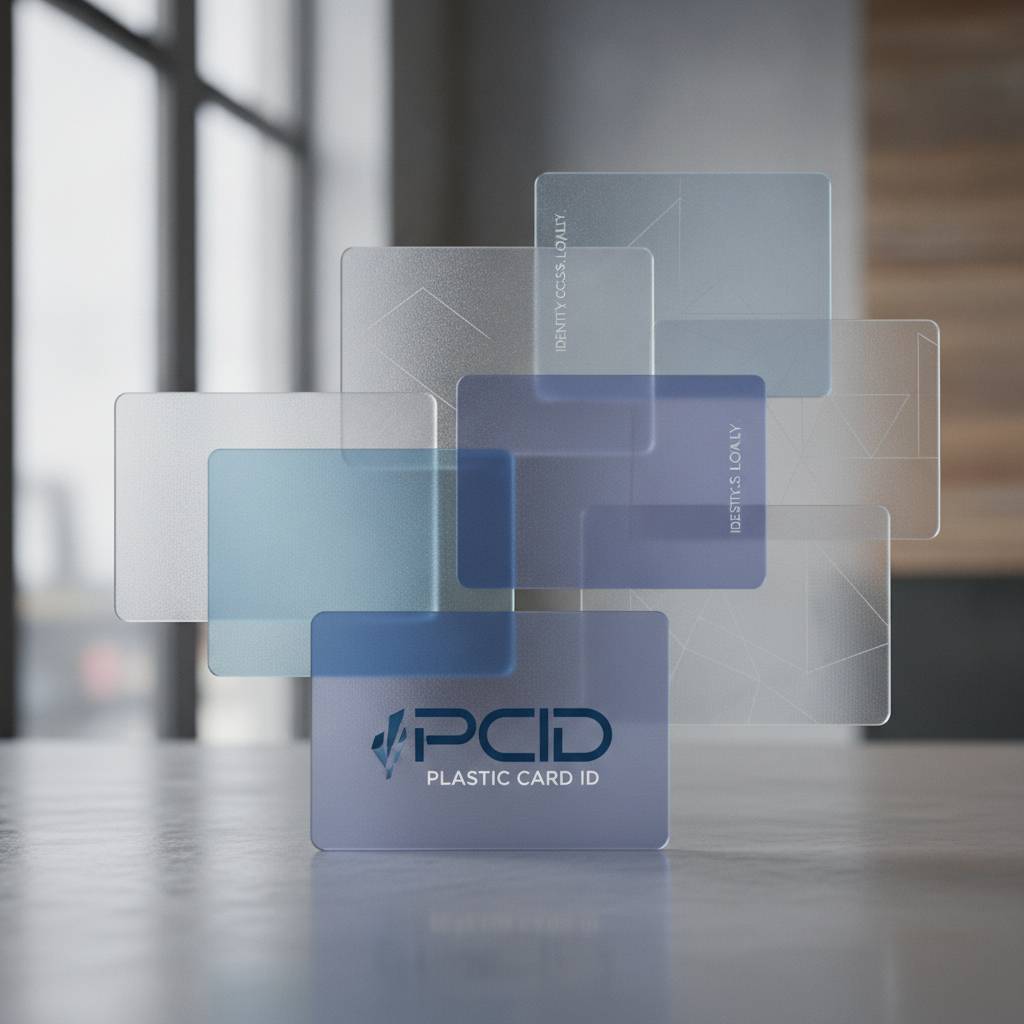 Our Full Range of Translucent Plastic Card Products